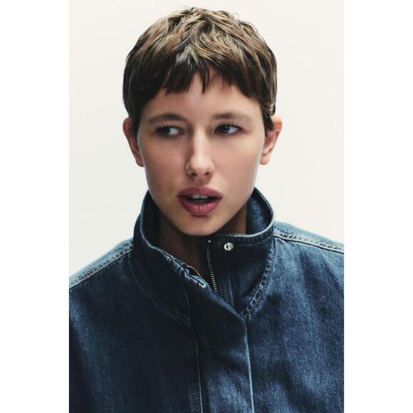 ZARA TRF DENIM JACKET - Picture 3 of 11